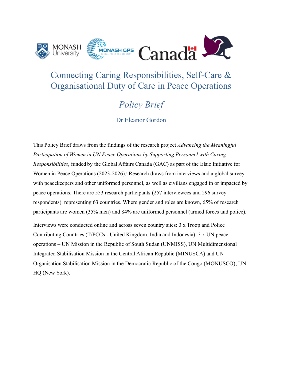 Duty of Care — English